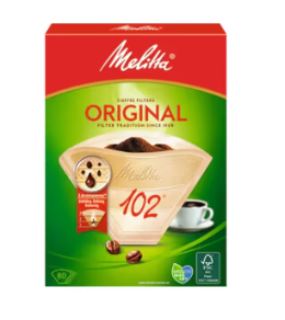 ‫נייר סינון לקפה פילטר 2 ספלים - Melitta ORIGINAL1
